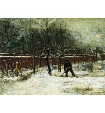 The Parsonage Garden At Nuenen In The Snow