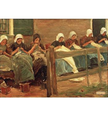 Sewing Girls In Huyzen