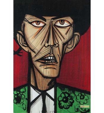 Torero Fond Rouge Et Vert