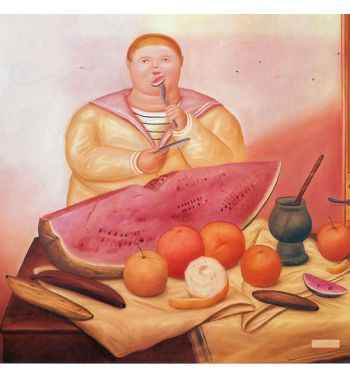 Boy Eating Melon
