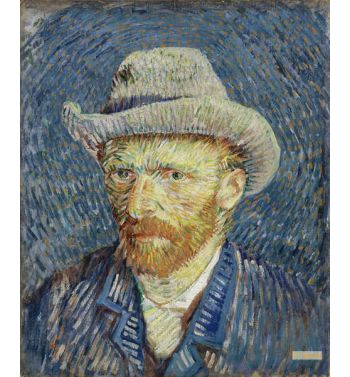 Self Portrait With Grey Felt Hat