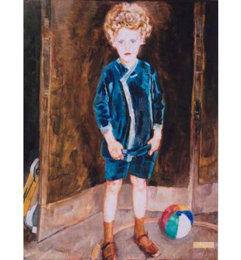 Standing Boy With Toys, C, 1935