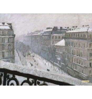 Boulevard Haussmann In The Snow 1879 Or 1881
