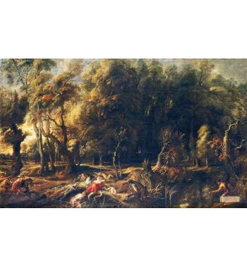 Atalanta And Meleager Hunting The Calydonian Boar