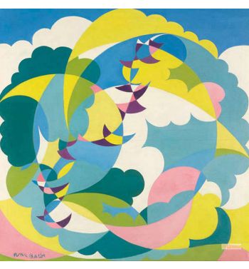 Landscape, Swallows In Flight