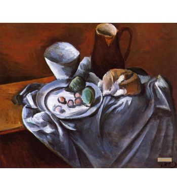 Still Life With Pears And Indian Bowl