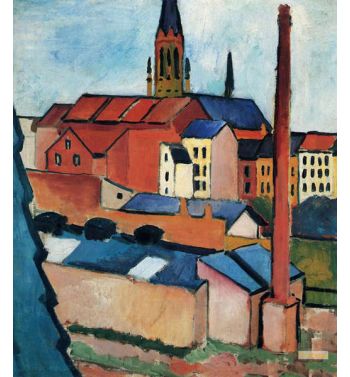 St Mary S With Houses And Chimney Bonn
