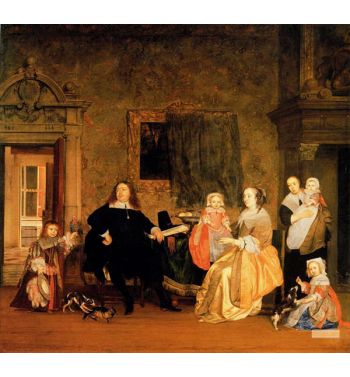 Portrait Of Jan Jacobsz Hinlopen And His Family