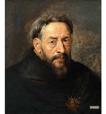 Capuchin Monk Wearing A Chain