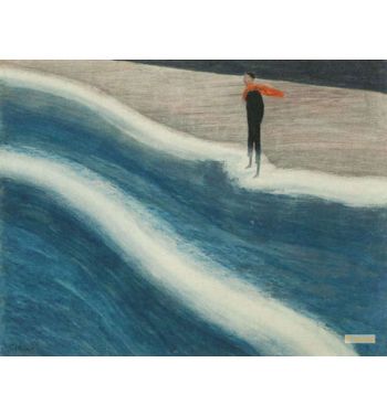 Young Man With Red Scarf