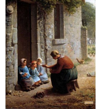 La Becquee Or Peasant Feeding Her Children