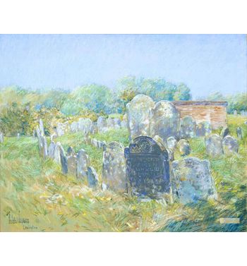 Colonial Graveyard At Lexington 1891