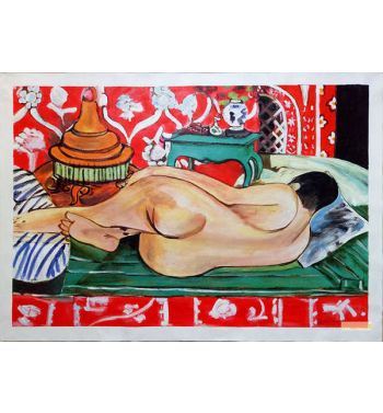 A Nude Lying On Her Back