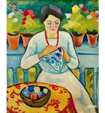 Woman On Balcony