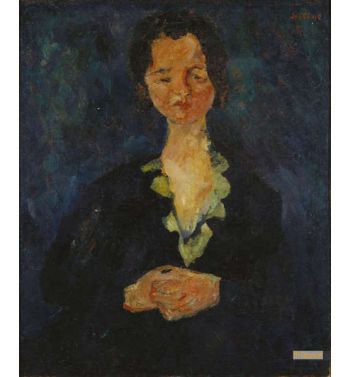 Portrait Of A Woman With A Blue Background, 1927