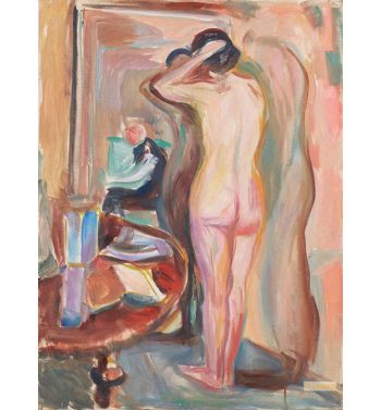 Nude In Front Of The Mirror, 1910S