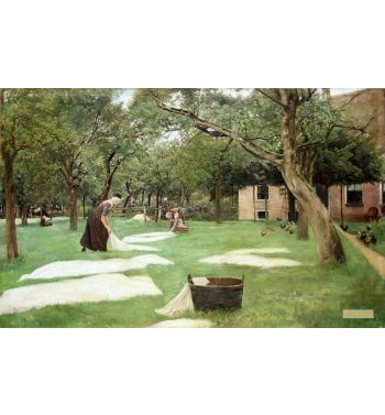 The Bleaching Of Linen 1882