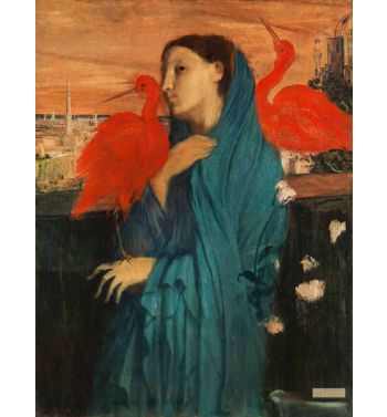 Young Woman With Ibis