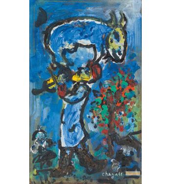 The Violenist With Goat, 1955