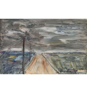 Road and Telegraph Poles