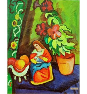 Still Life With Madonna Petunia And Apples