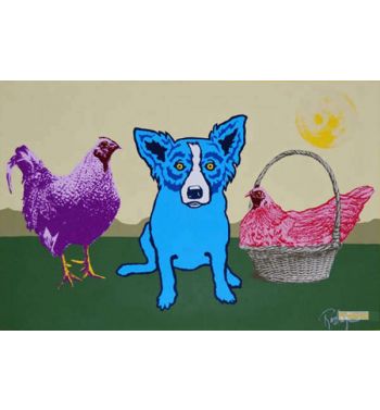 Chicken In A Basket Yellow Moon