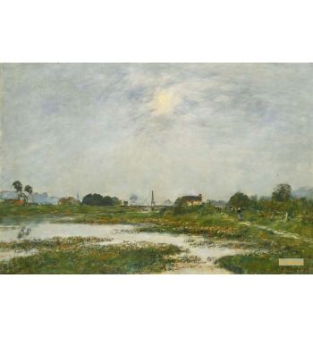 Les Bords De La Touques Pendant Les Grandes Marees