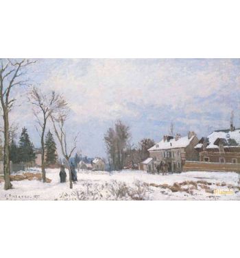 The Route From Versailles To Saint-Germain Louveciennes Snow Effect