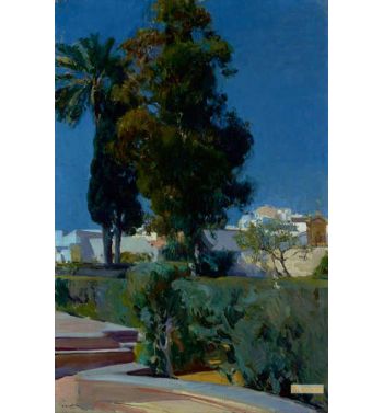 Corner Of The Garden Alcazar Sevilla 1910