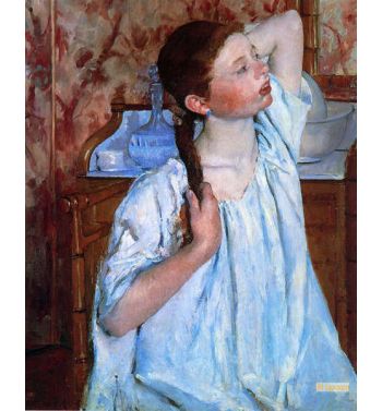 Girl Arranging Her Hair, 1