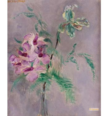 Orchids In Vase, C, 1934