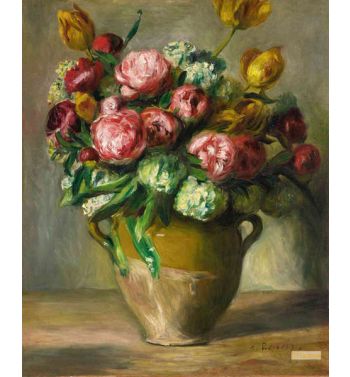 Vase Of Peonies