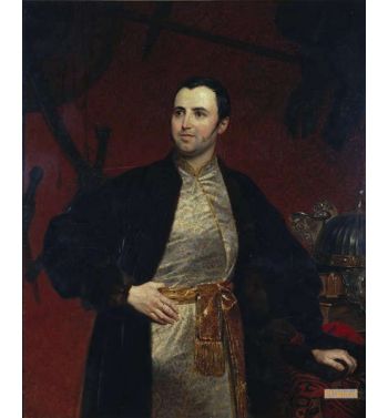 Portrait Of Prince Mikhail Andreyevich Obolensky 1805 1873 1846