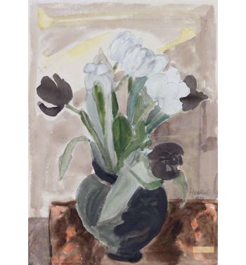 Tulpen im Schwarzen Topf
