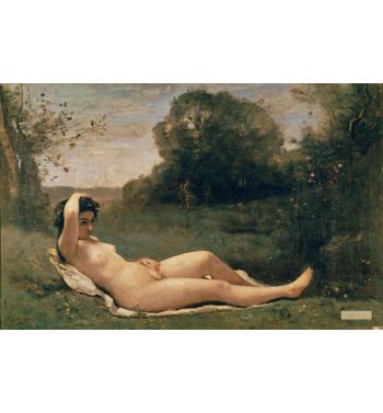 Nymph Reclining c1857 58