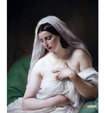 Odalisque Young Woman Modestly Hiding Her Chest
