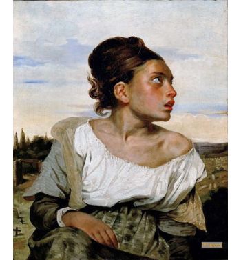 Young Orphan Girl In The Cemetery