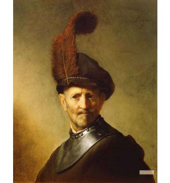 Old Man In Military Costume