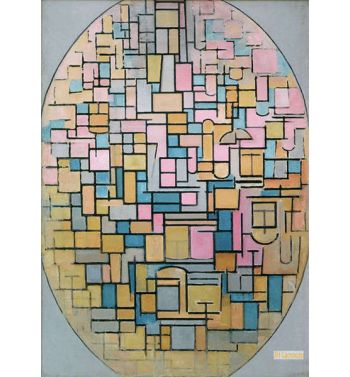 Tableau III Composition In Oval, 1914
