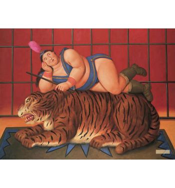 Trainer With Tiger