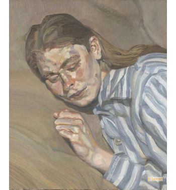 Girl in a Striped Nightshirt