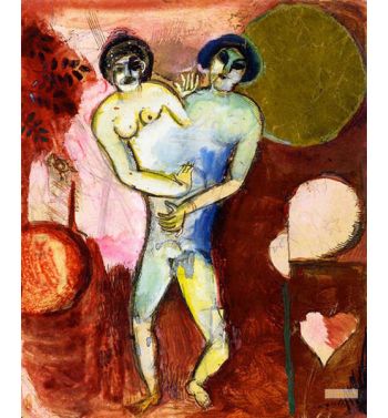 Tribute To Apollinaire, Gold Adam And Eve, Study