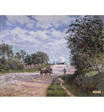 The Road From Mantes To Choisy Le Roi 1872