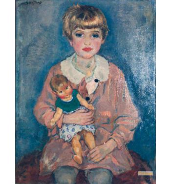 Liesje With Doll, C, 1930