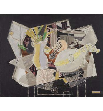 Vase Palette And Mandolin