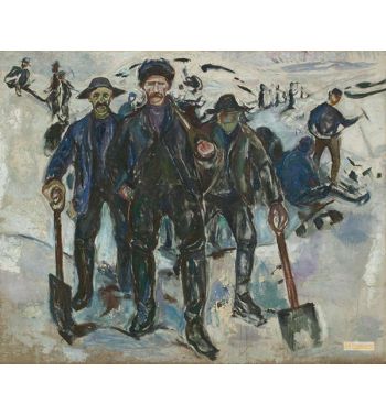 Workers In Snow, 1910S