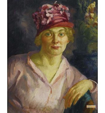Blonde Rose Hat 1918
