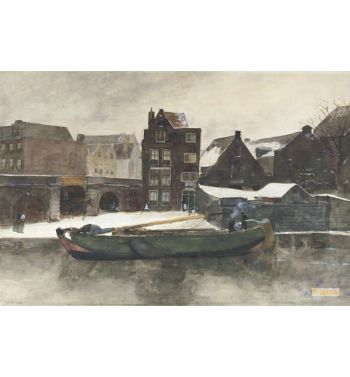 Het Prinseneiland The Teertuinen In Winter Amsterdam