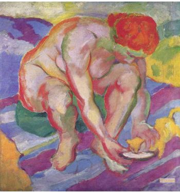 Nude With Cat