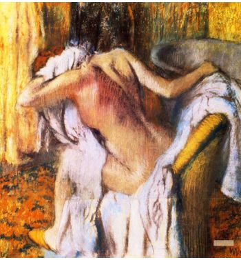 After The Bath, Woman Sitting